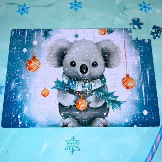 puzzle noel koala personnalisable Noël Marion papillon