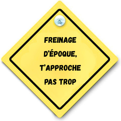 panneau arriere voiture ventouse personnalisation personnalisable Marion papillon Geneve suisse