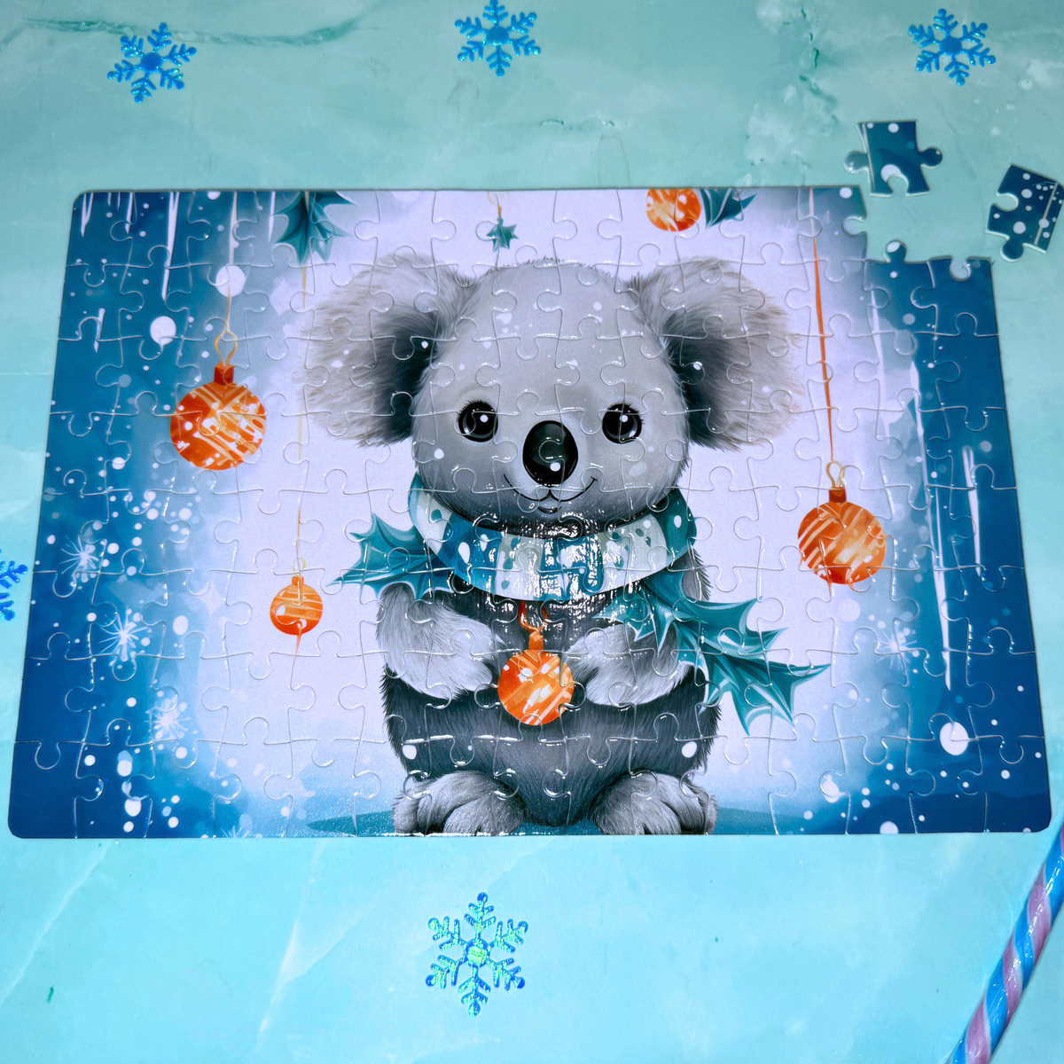 puzzle noel koala personnalisable Noël Marion papillon 