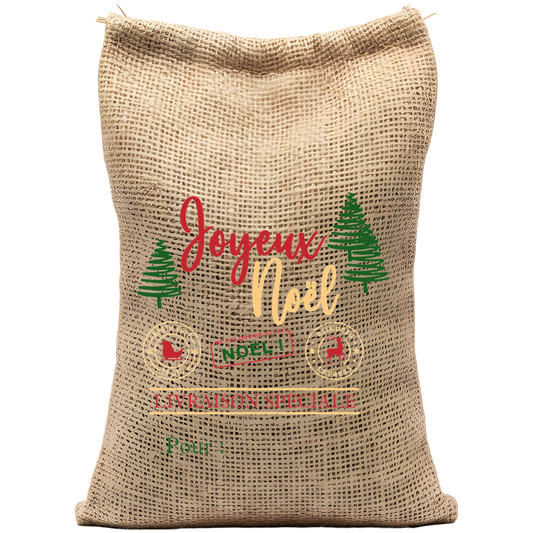 sac pere noel a personnaliser prénom cadeau Marion Papillon 